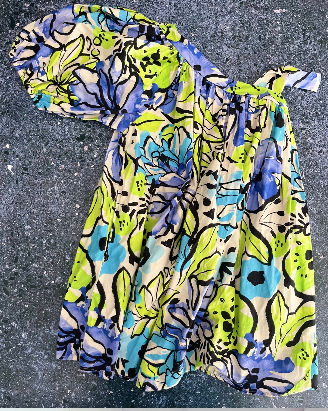 Next floral puff sleeved dress with pockets 6Y