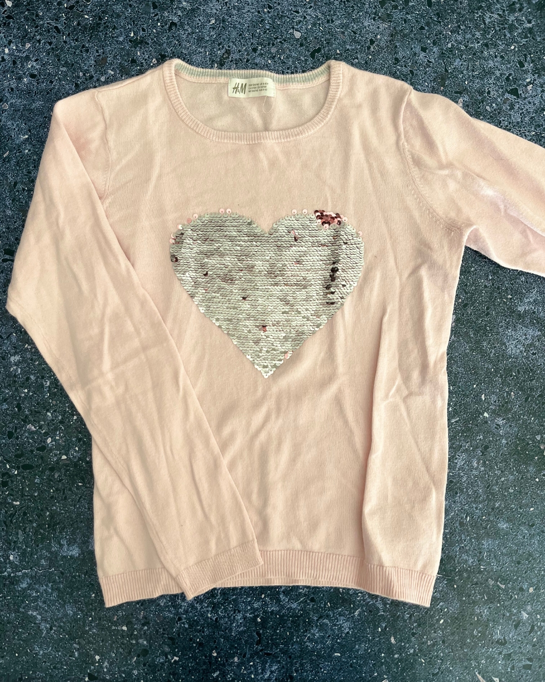 H&M pink sweater 9/10Y