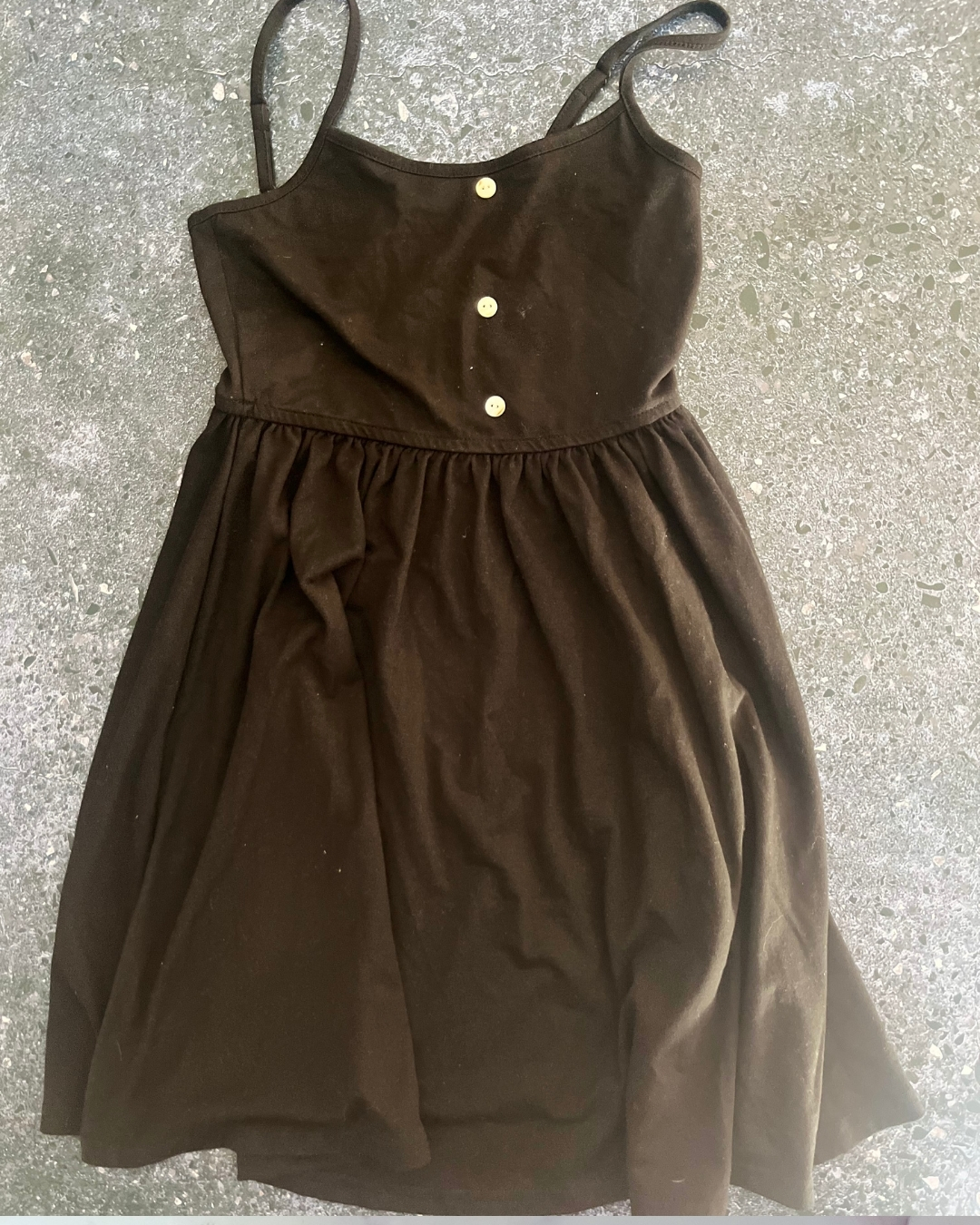 Shein black strappy dress 10/11Y