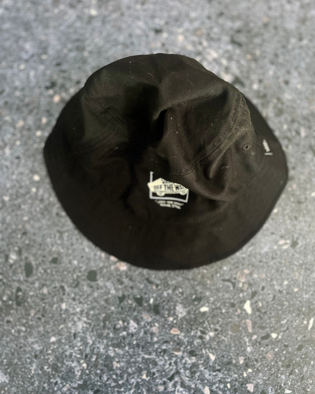 Vans black bucket hat size S/M