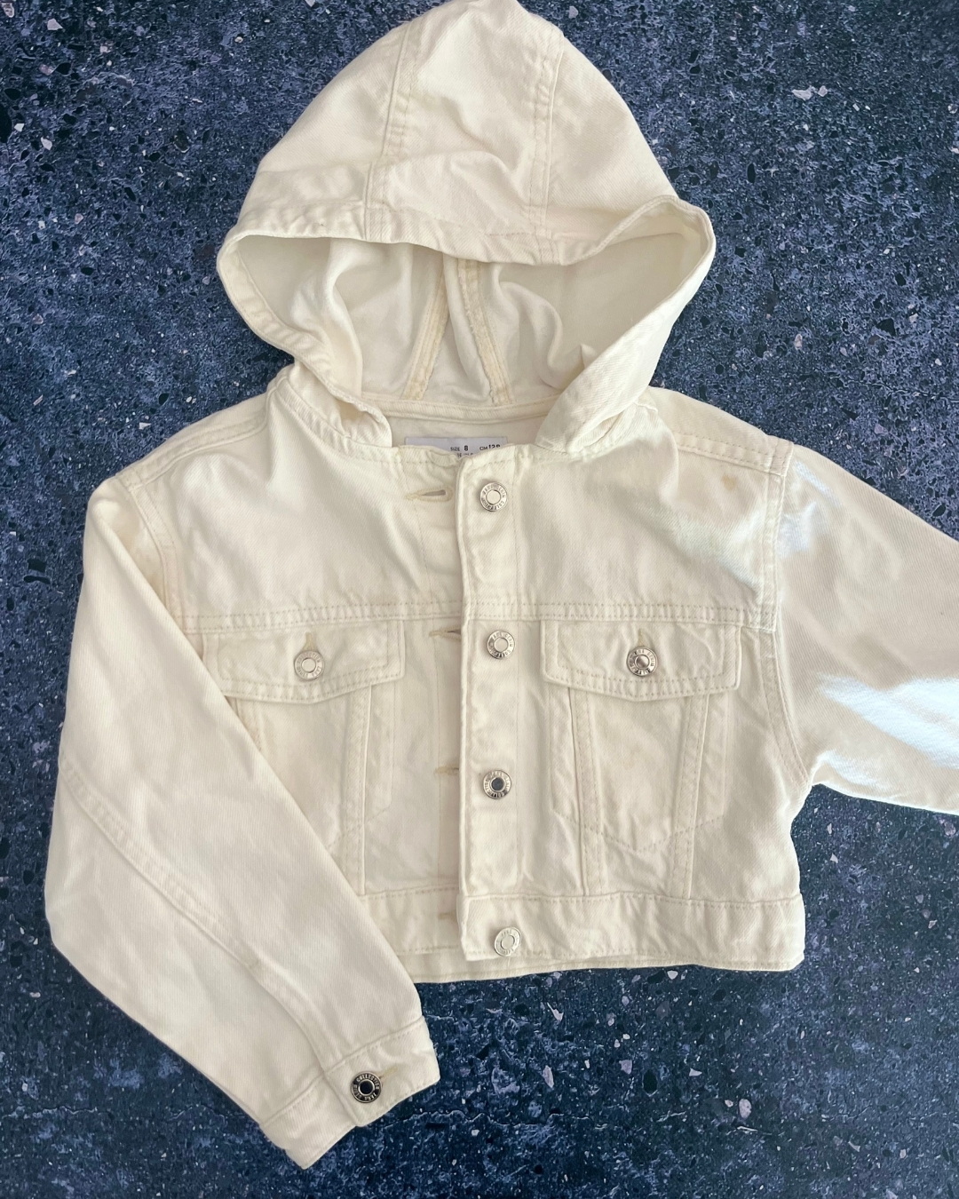 Zara cream denim jacket 8Y