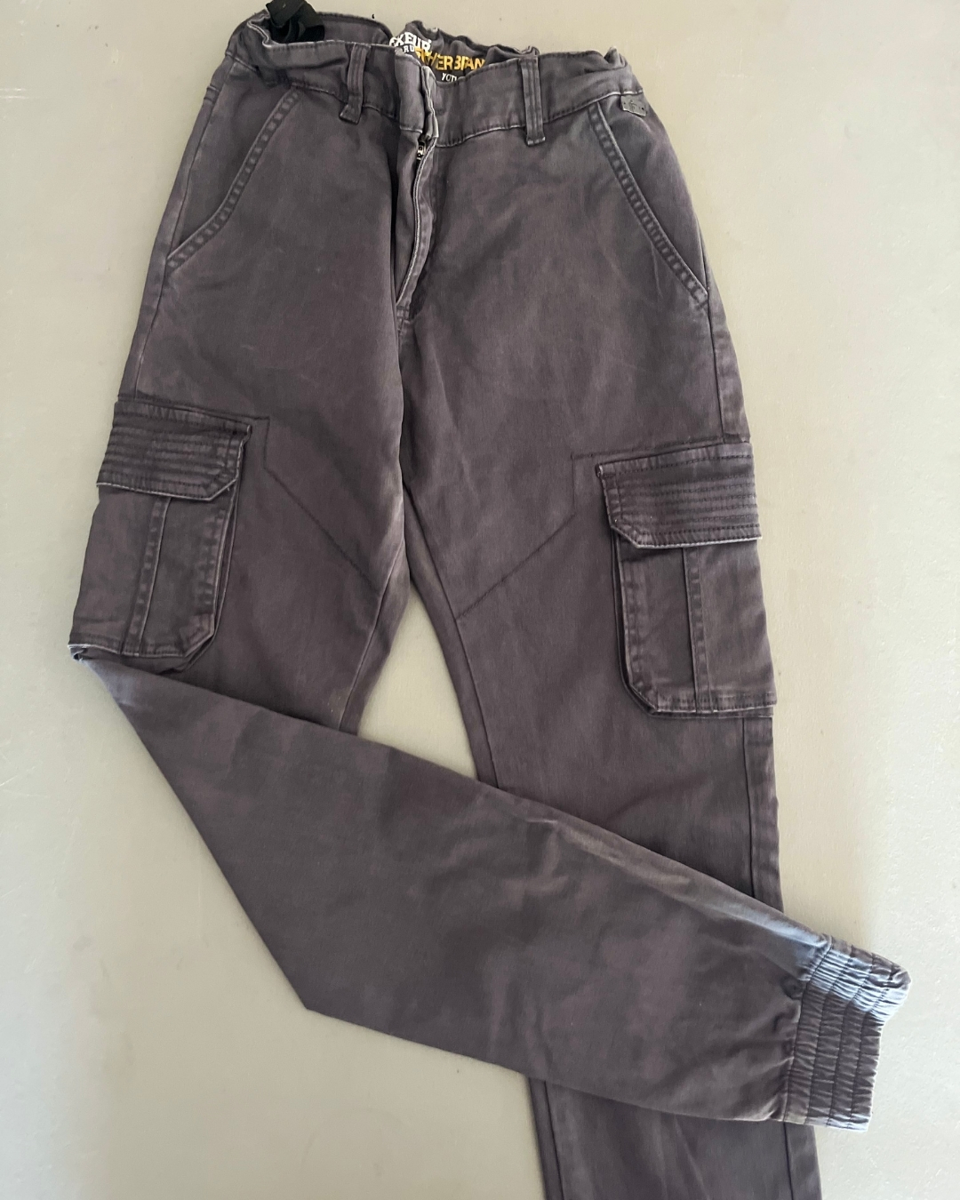 Boxeur Des Rues grey elasticated bottom jeans 14Y