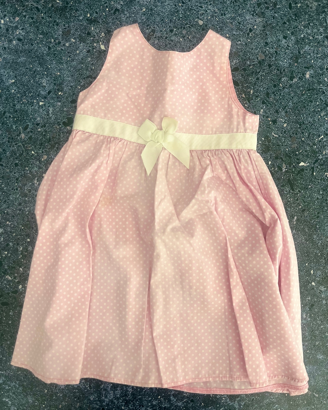 Mothercare pink polka dot dress 12/18M