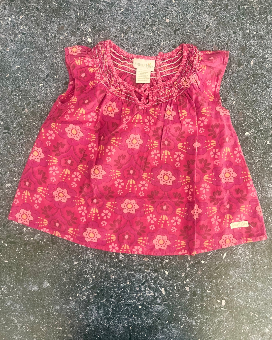 Naartjie purple floral dress 12/18M