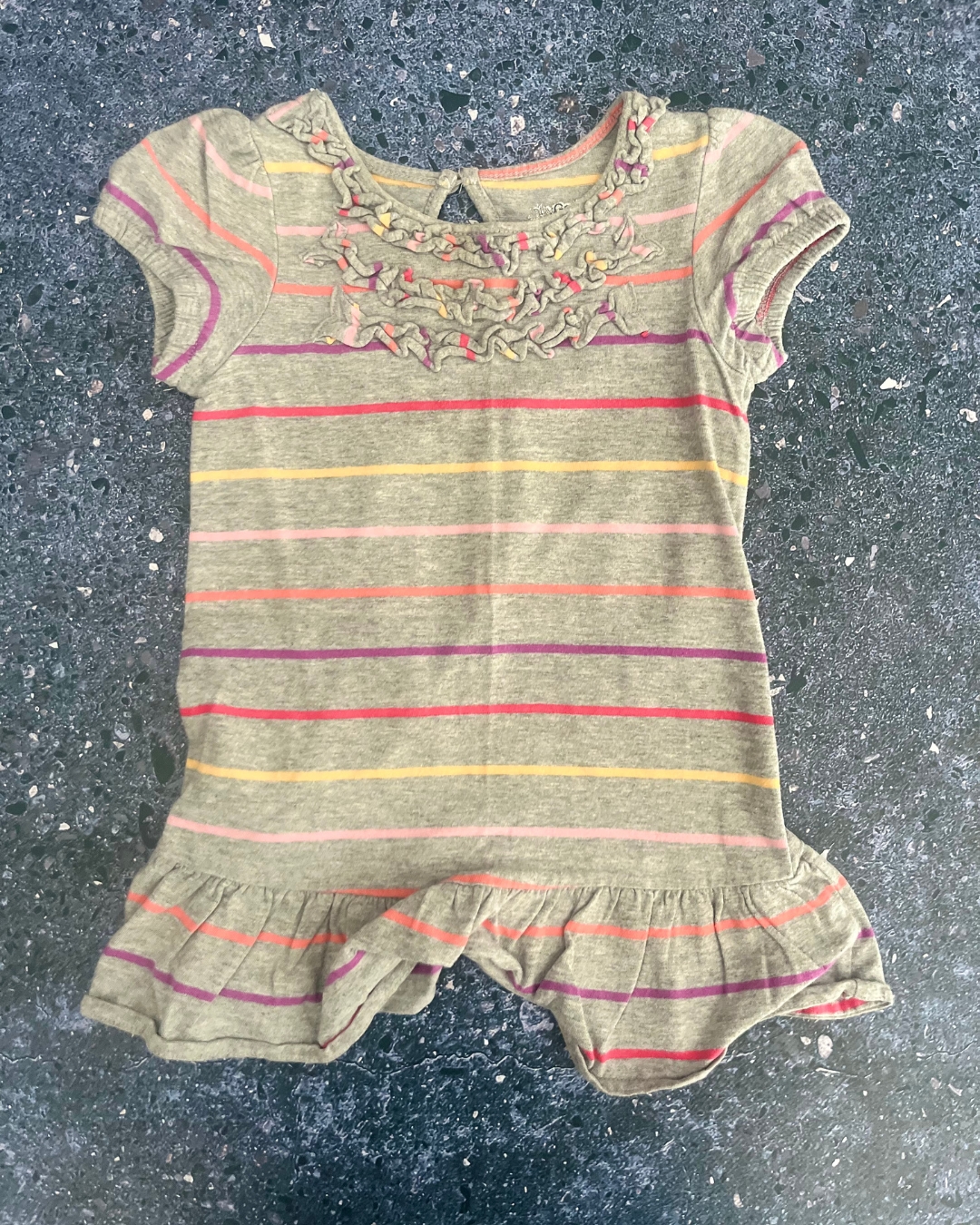 Gap grey striped dress 18/24M