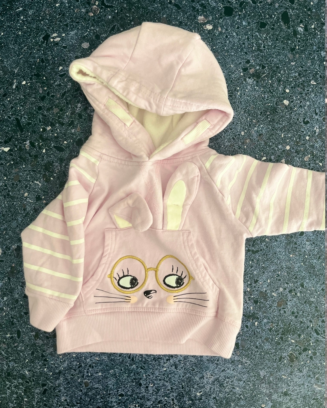 Woolworths pink bunny hoodie 1/3M