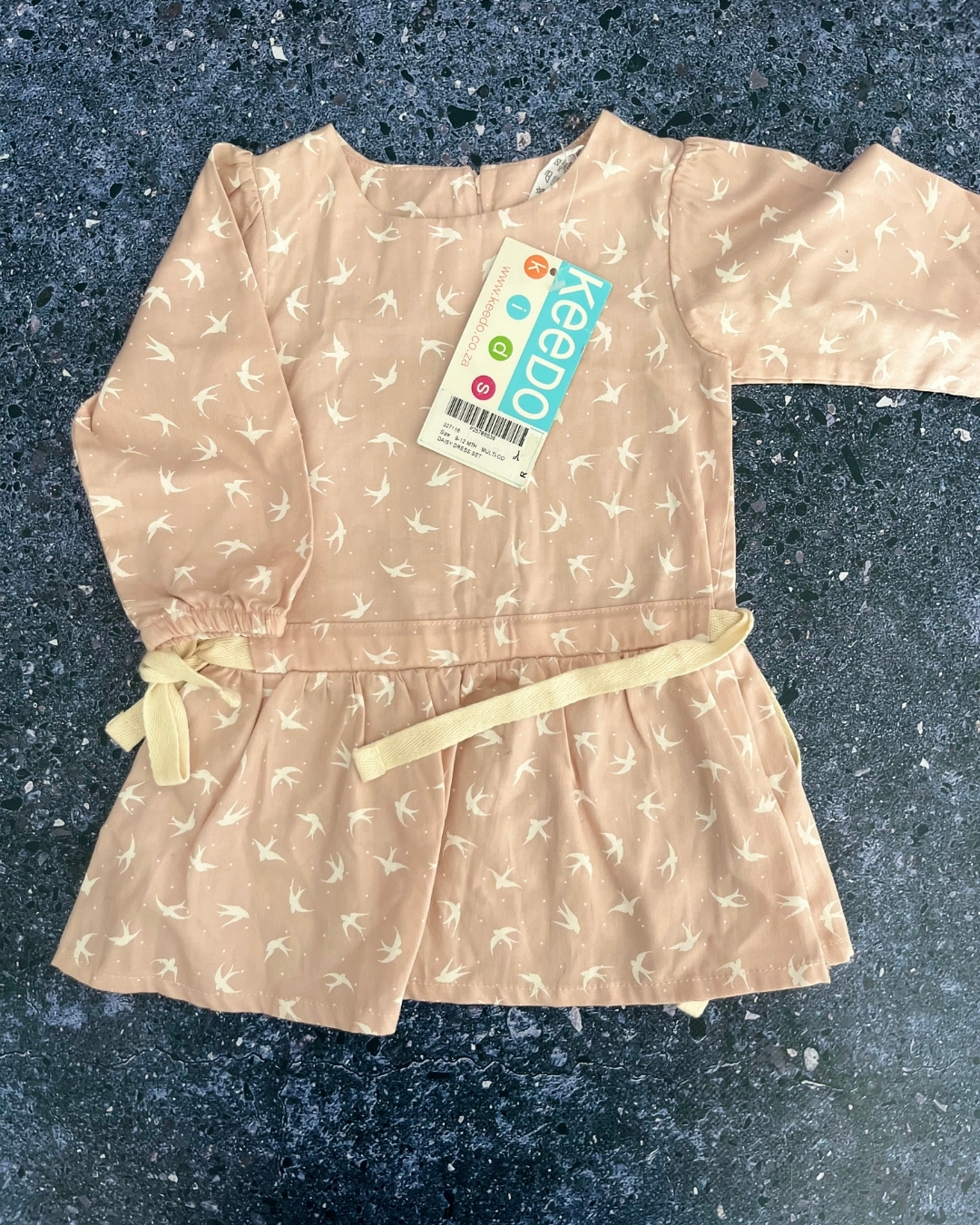 *NEW* Keedo pink birds dress 9/12M