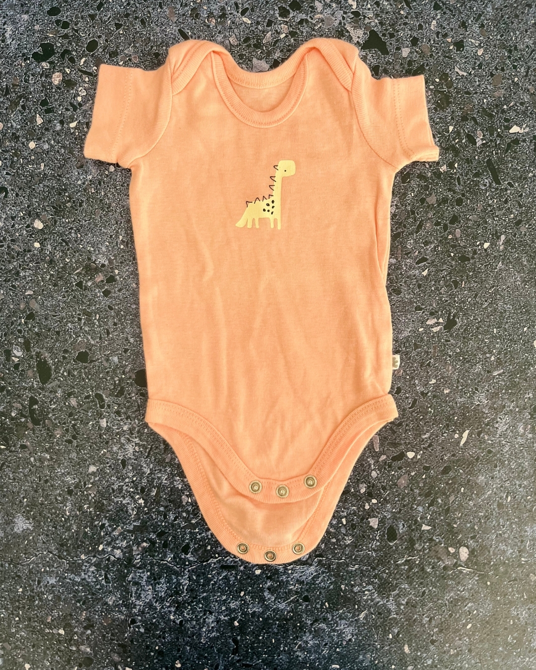 Woolworths orange dinosaur baby grow Newborn
