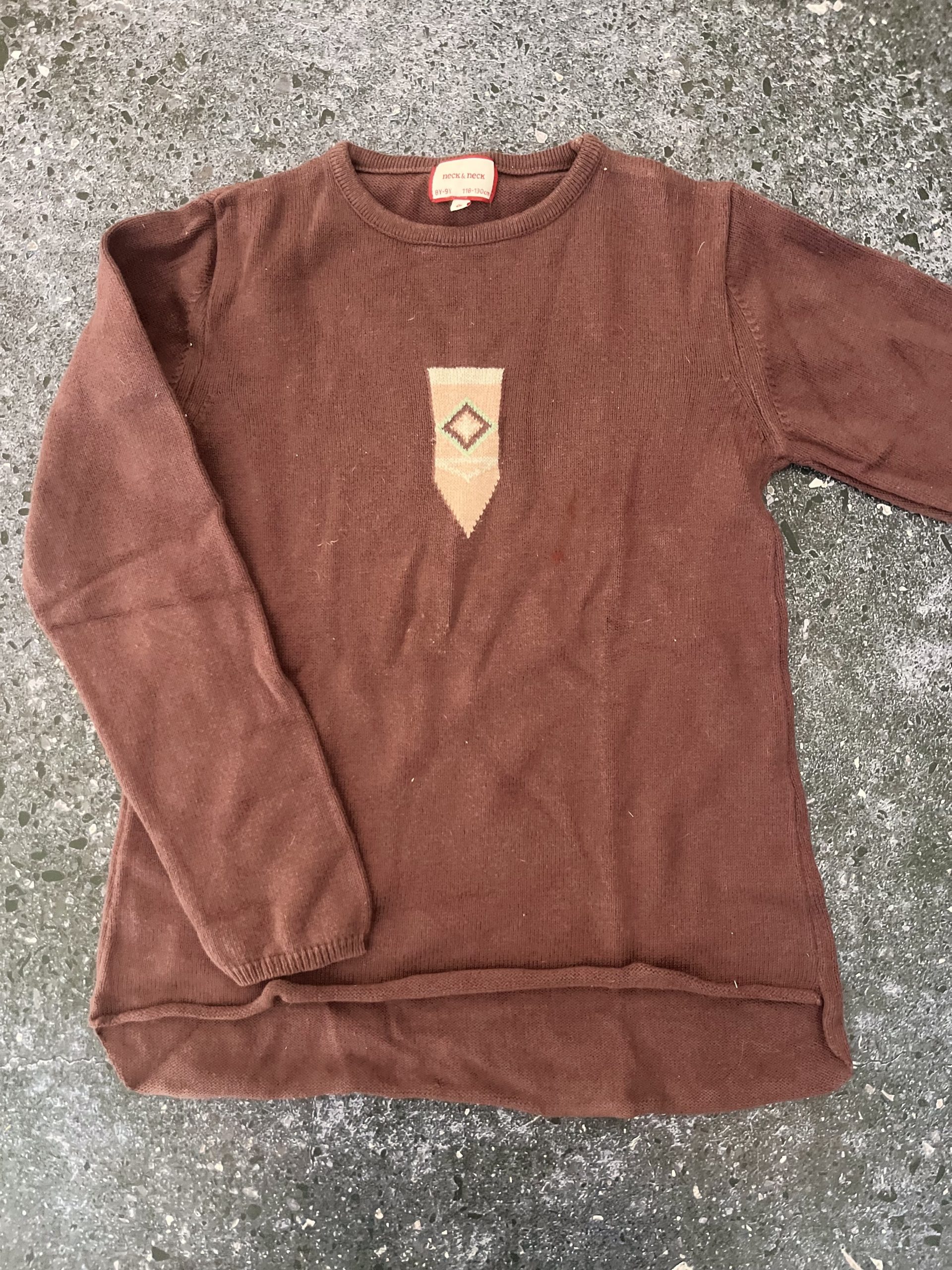 Neck & Neck purple knitted dress 8/9Y