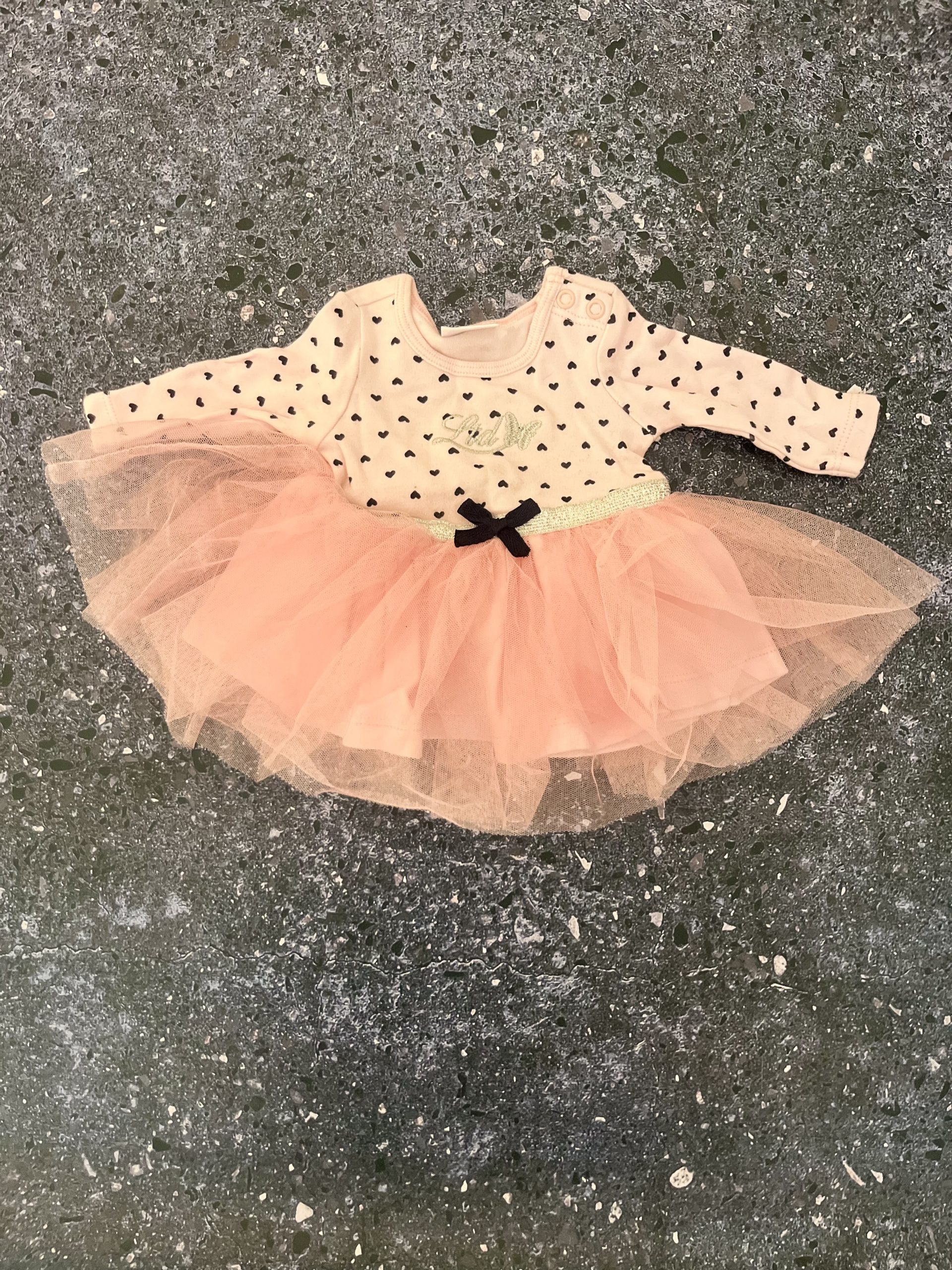 LTD pink hearts tulle dress Newborn