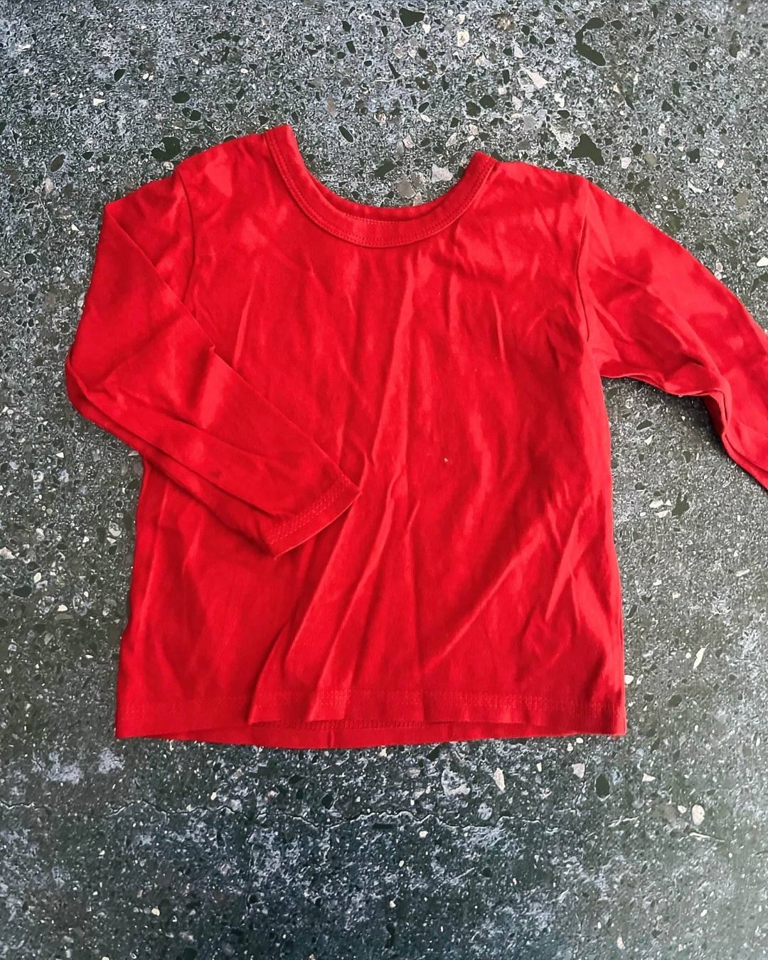 Woolworths red long sleeve T-shirt 12/18M