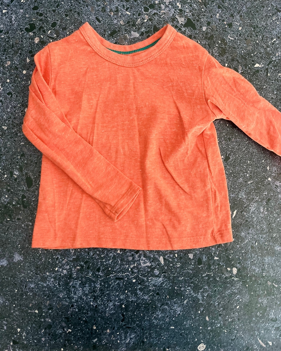 Woolworths orange melange long sleeve top 18/24M