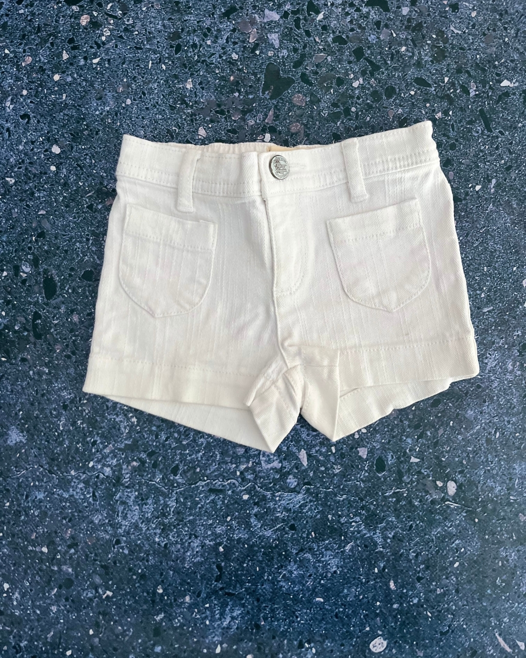 Gap white denim shorts 2Y