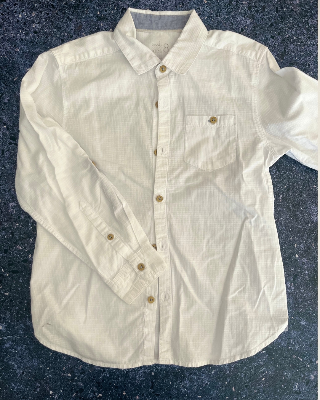 Woolworths white collared shirt 8Y