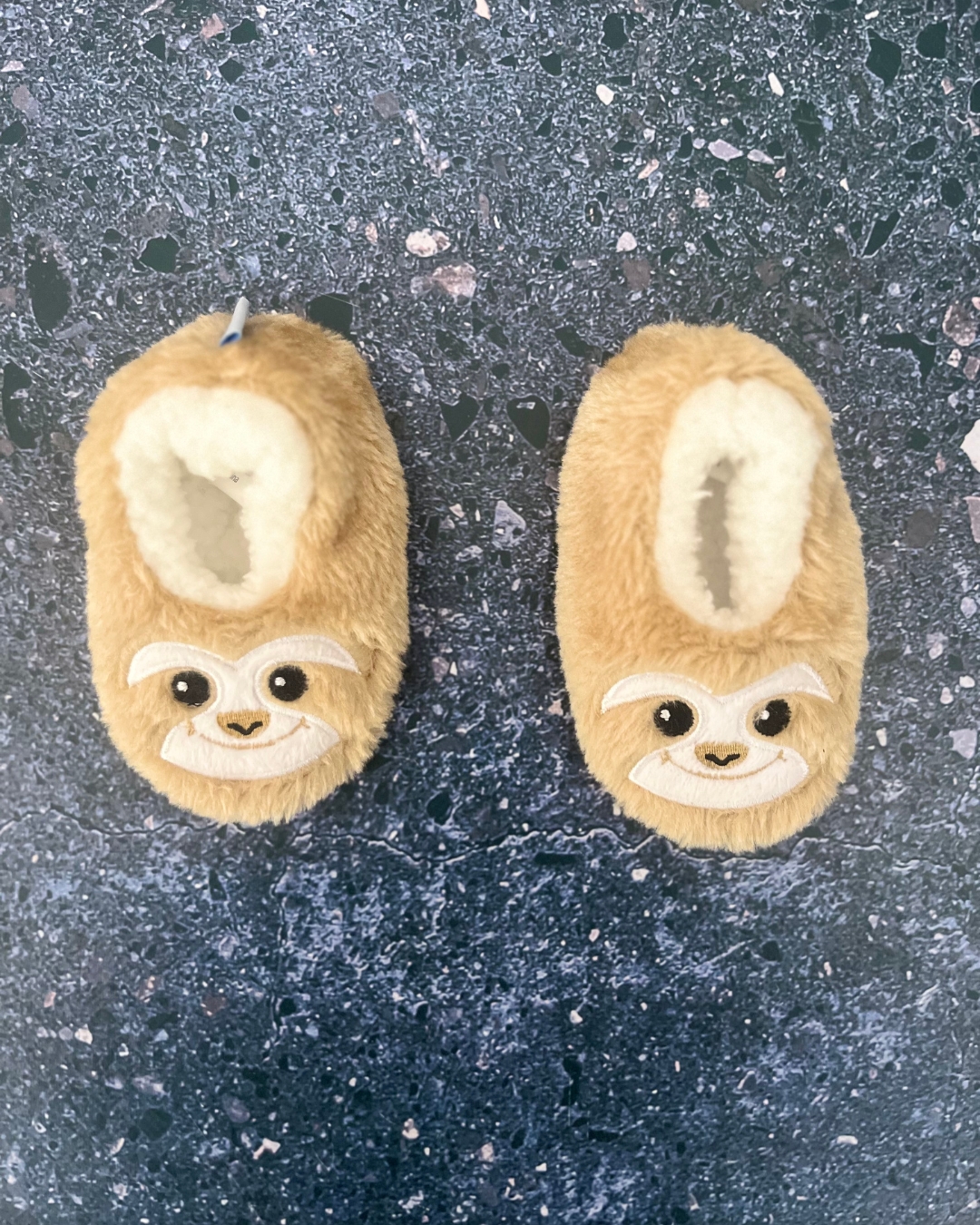 Snoozies brown monkey slippers 0/3M