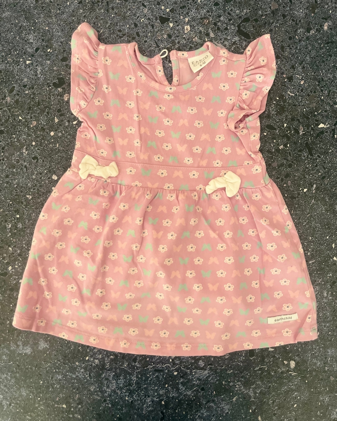 Earth Child purple butterfly dress 6/12M