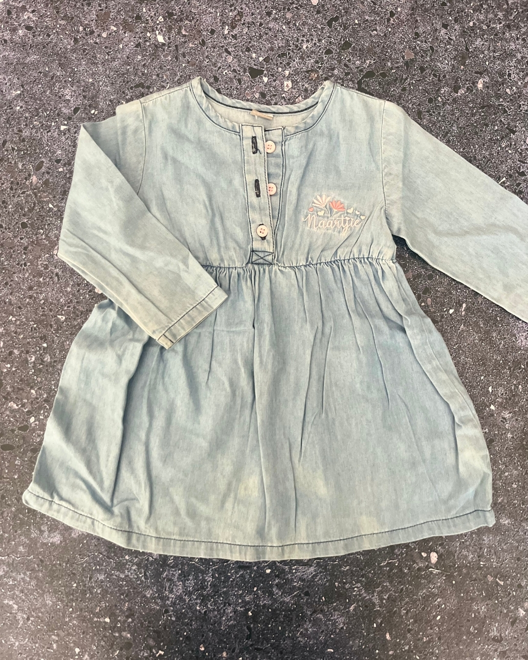 Naartjie blue denim dress 12/18M