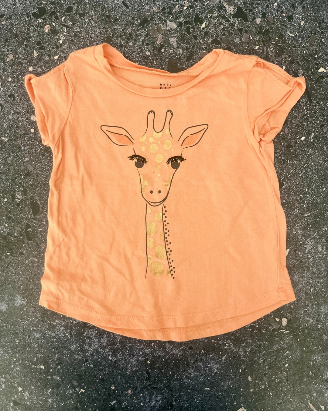 Gap orange giraffe T-shirt 18/24M