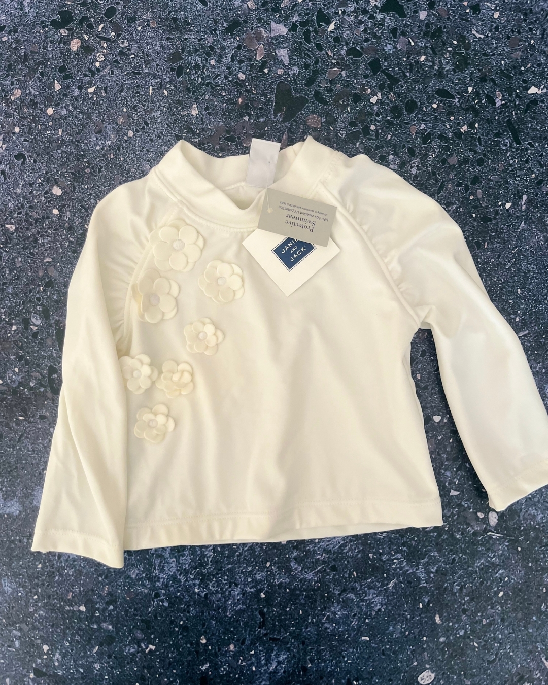 *NEW* Janie & Jack white swimming top 6/12M