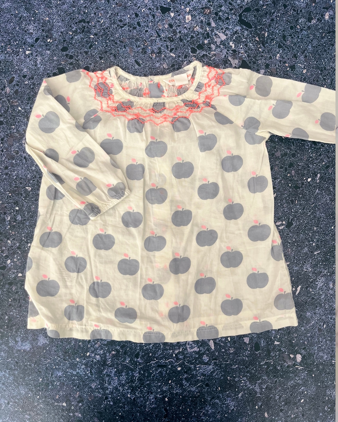 Country Road white apples dress 3/6M