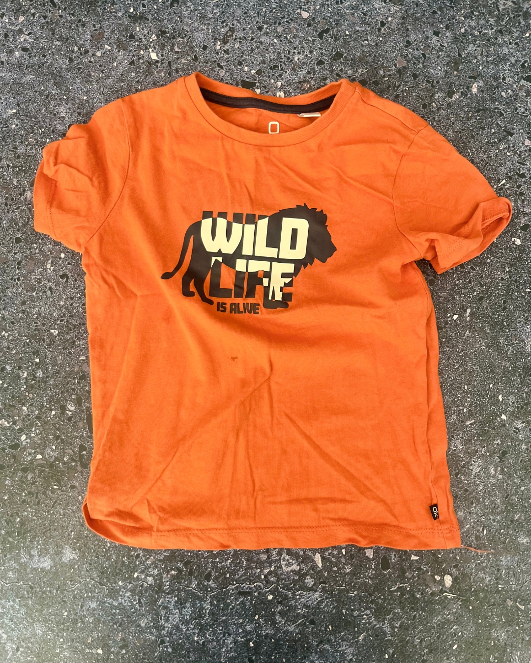 Okaidi orange Wild Life T-shirt 5Y