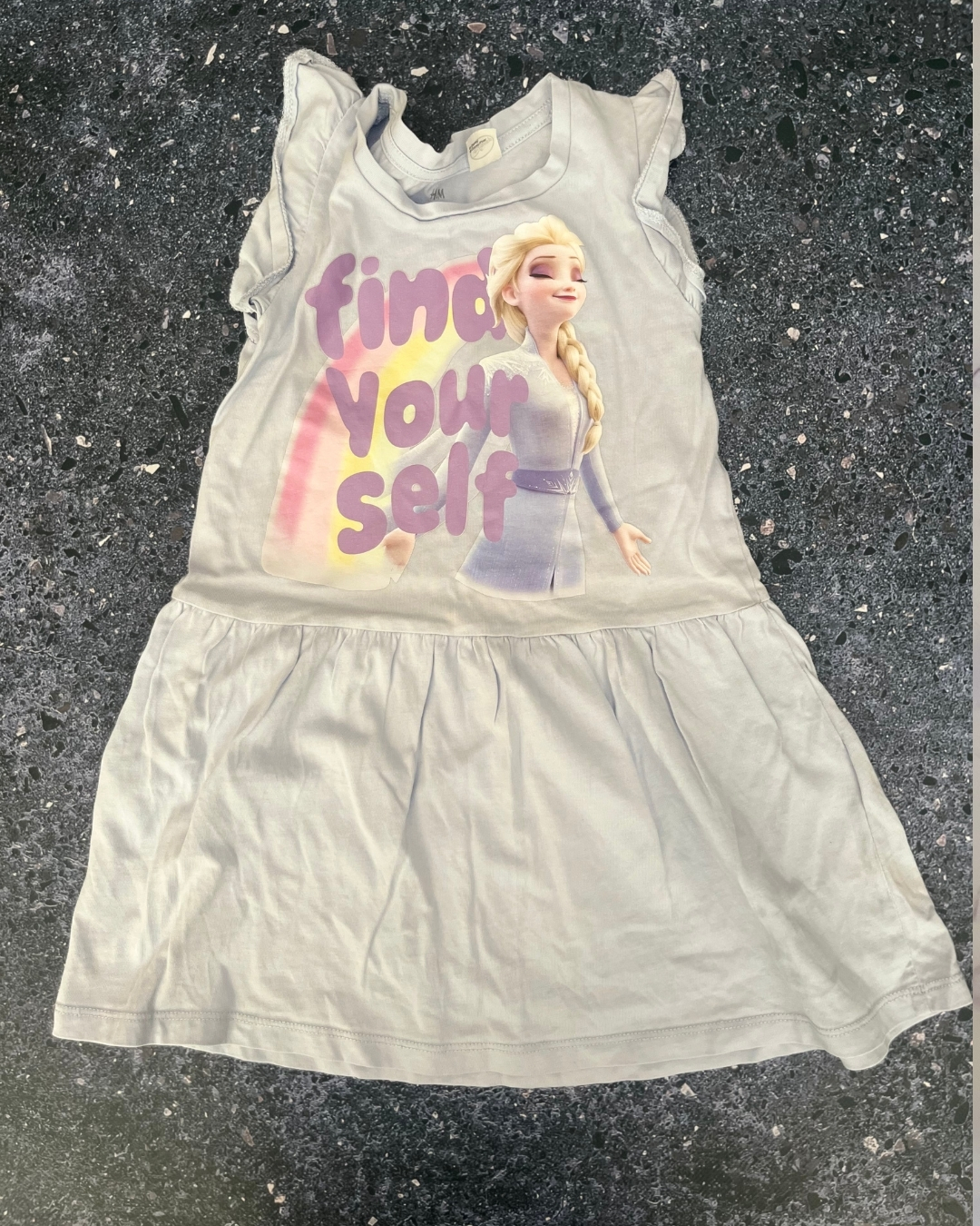H&M blue Frozen dress 2/4Y