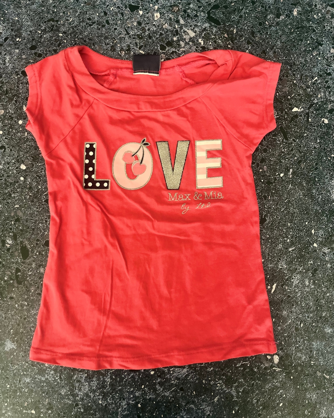 LTD Max & Mia pink Love T-shirt 4/5Y