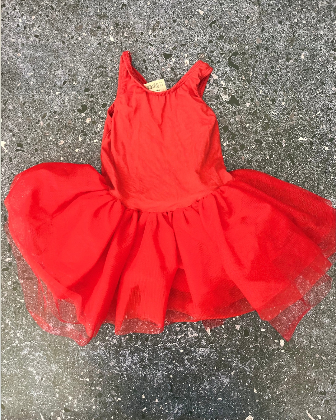Keedo red baby grow with tulle skirt 18/24M