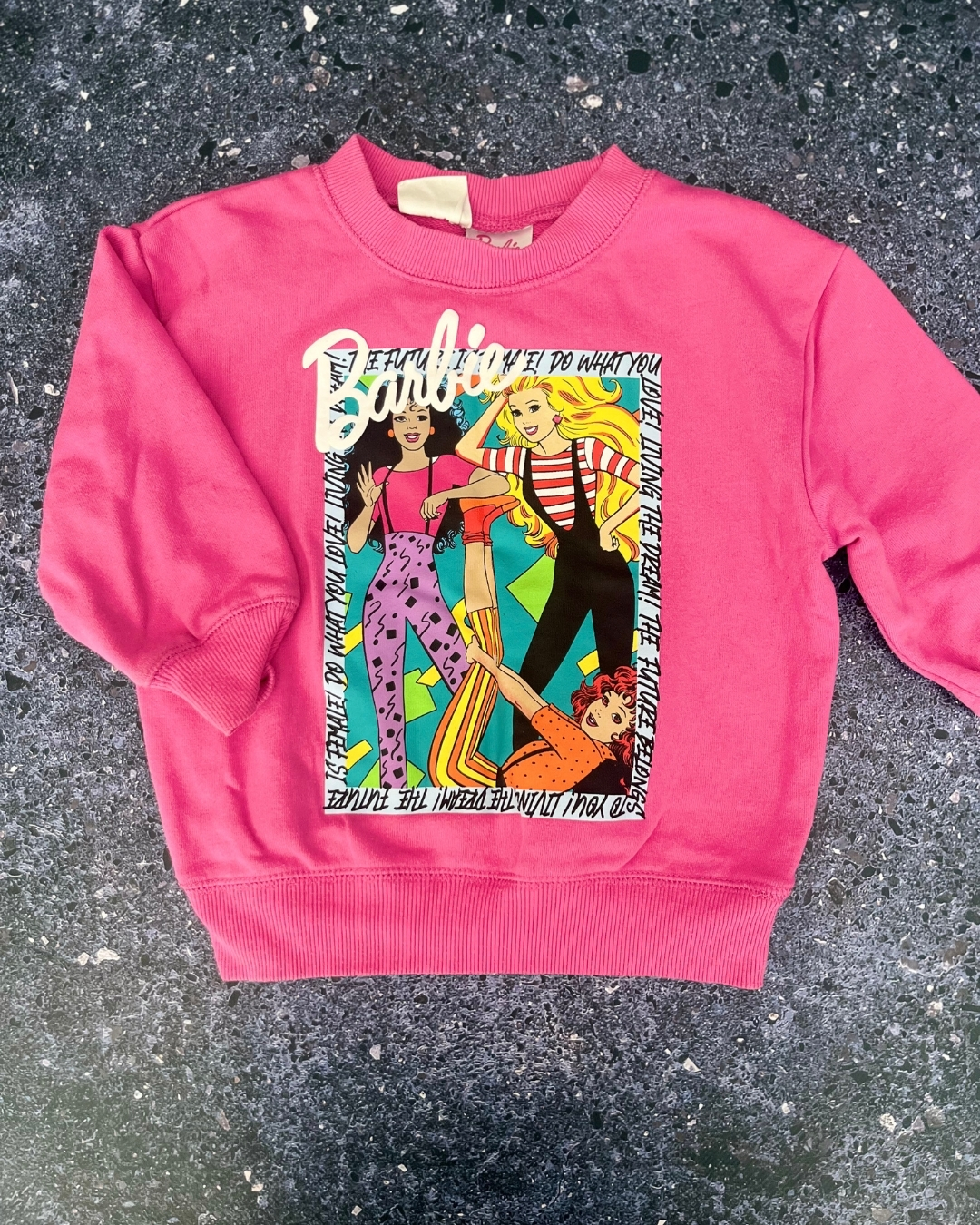 Cotton On pink Barbie sweater 3Y