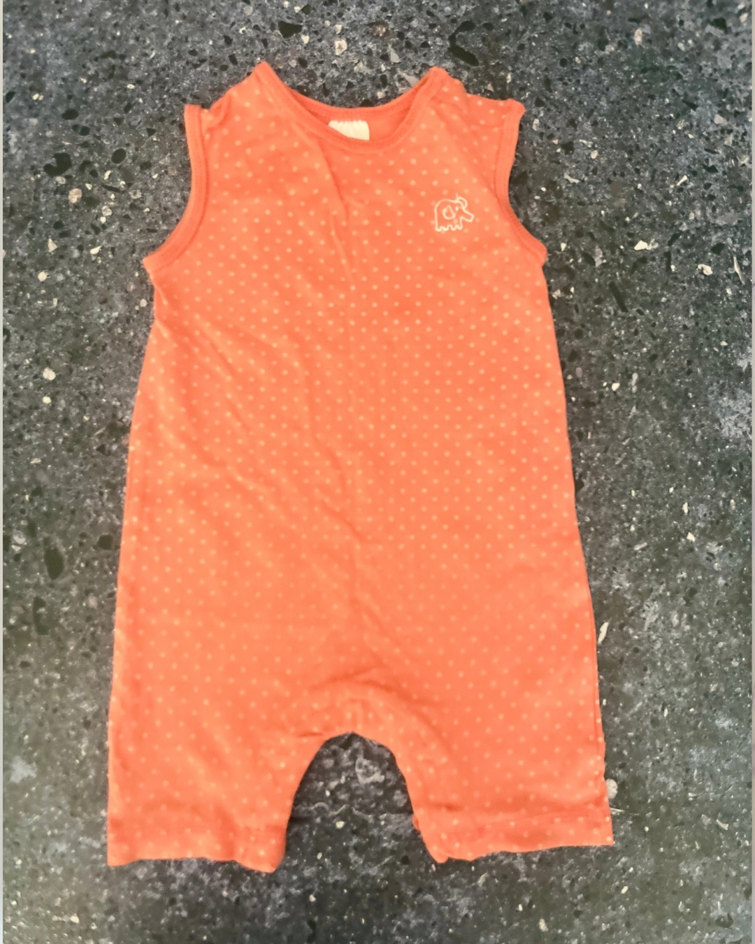 Target pink polka dot romper 3/6M