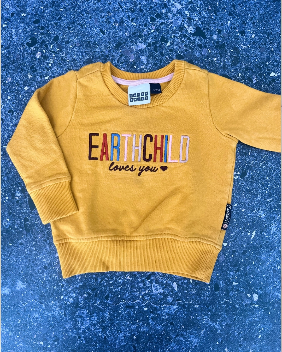 Earth Child yellow sweater 6/12M