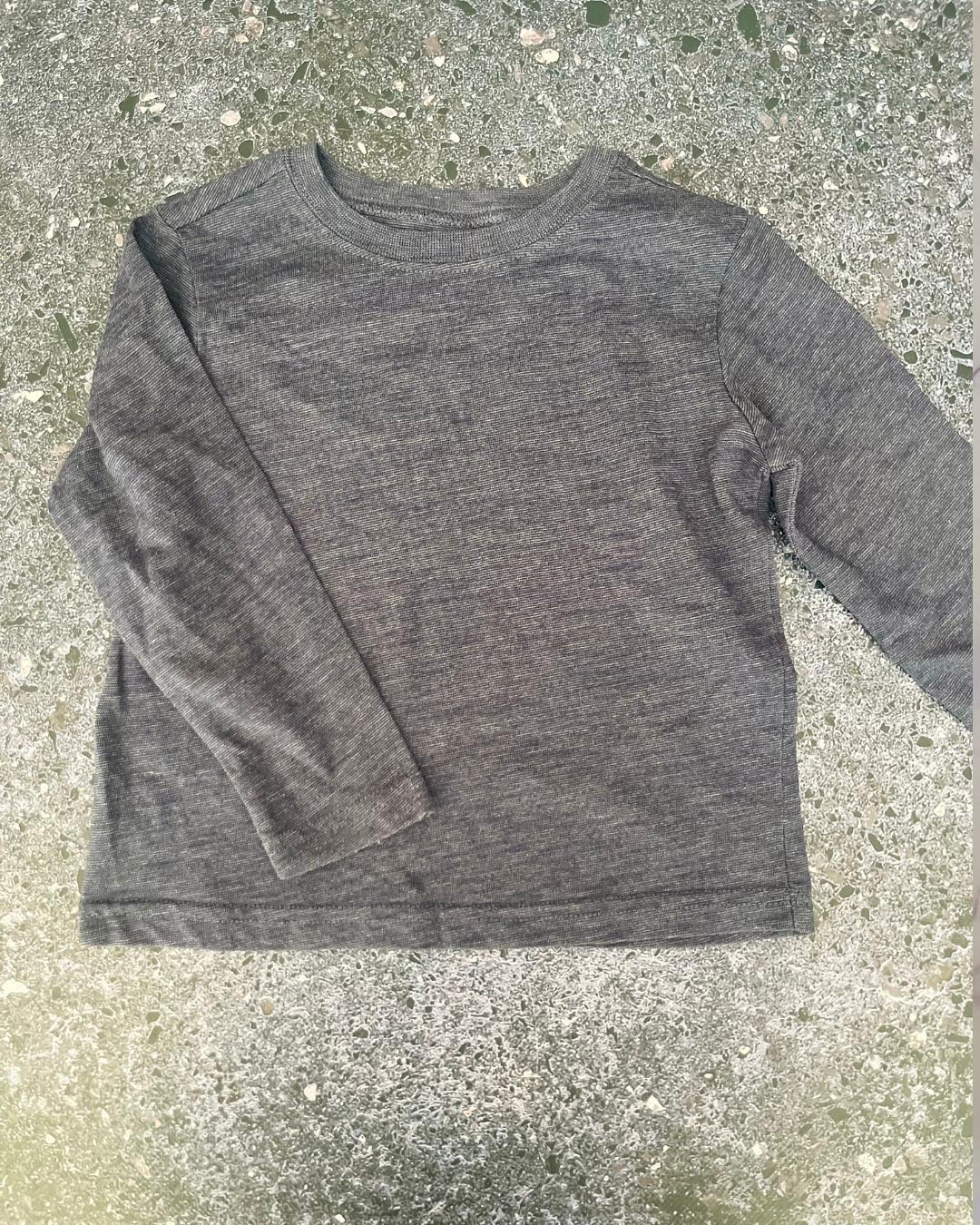 Woolworths blue melange long sleeve T-shirt 2/3Y