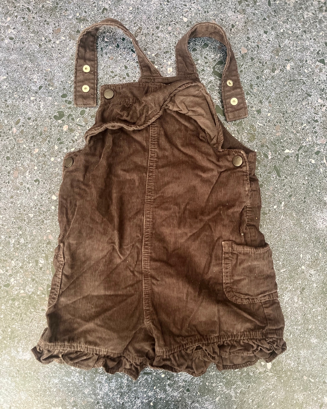 Tu navy corduroy dungarees 3/4Y