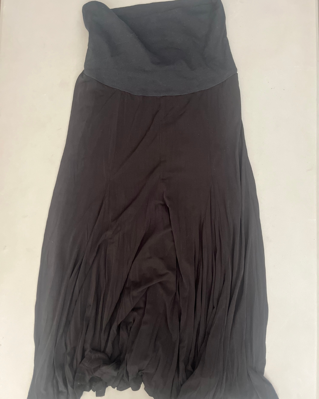 Truworths black maternity long skirt Size 32