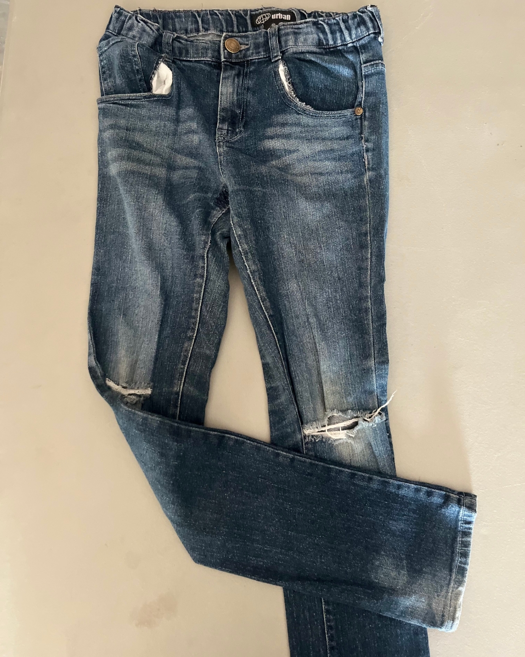 Urban blue ripped jeans 11/12Y
