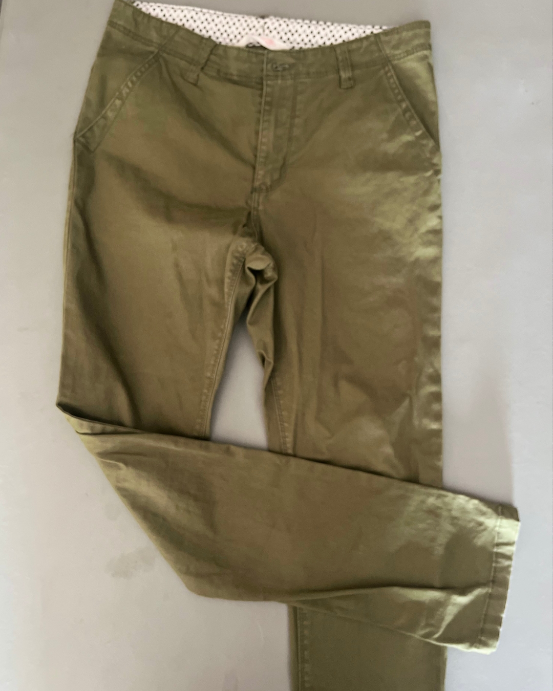 H&M green chinos 13/14Y