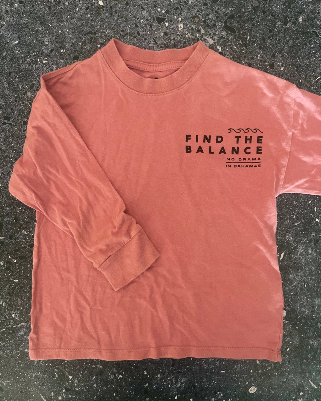 Cotton On pink Find the Balance long sleeve T-shirt 4Y
