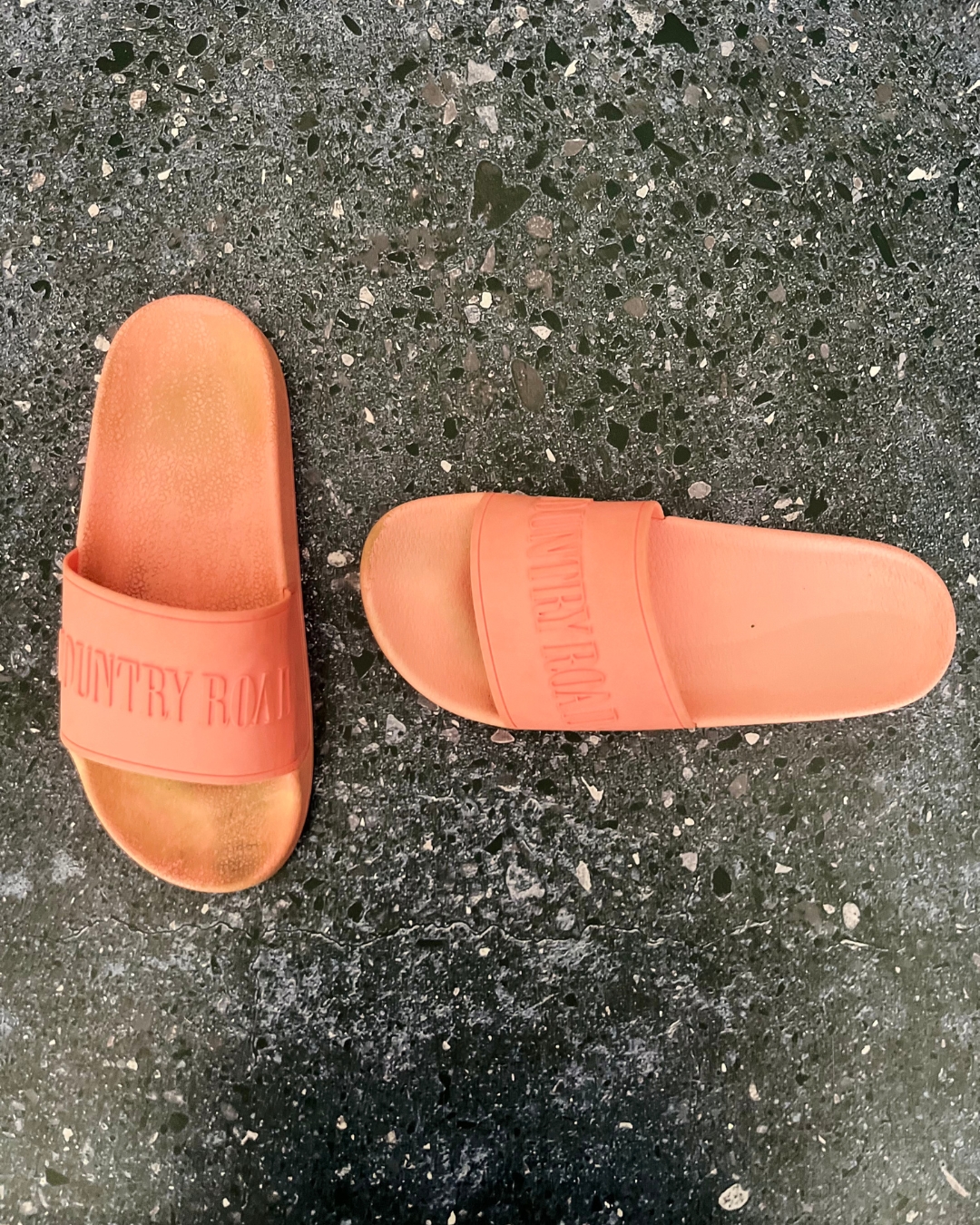 Country Road orange slip ons Size 3.5 Adult