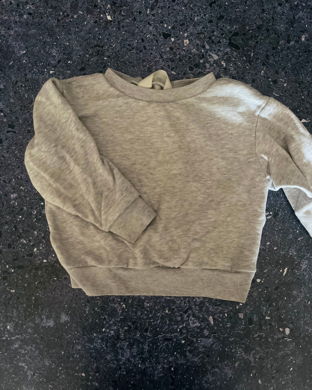 H&M grey melange sweater 18/24M