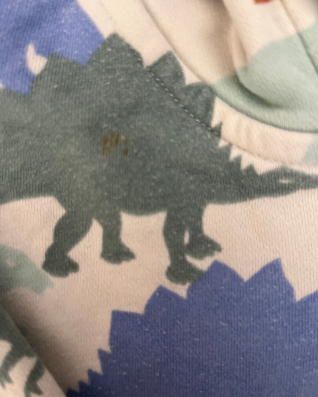 H&M white dinosaur hoodie 4/6Y - Image 2