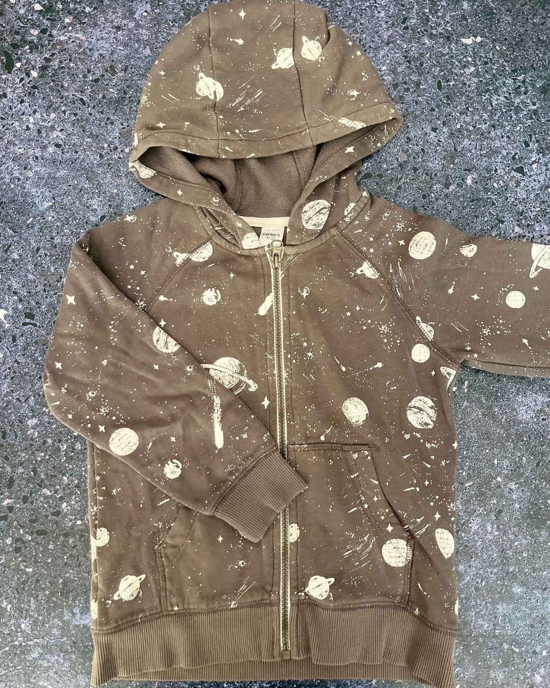 Carters grey space hoodie 6Y