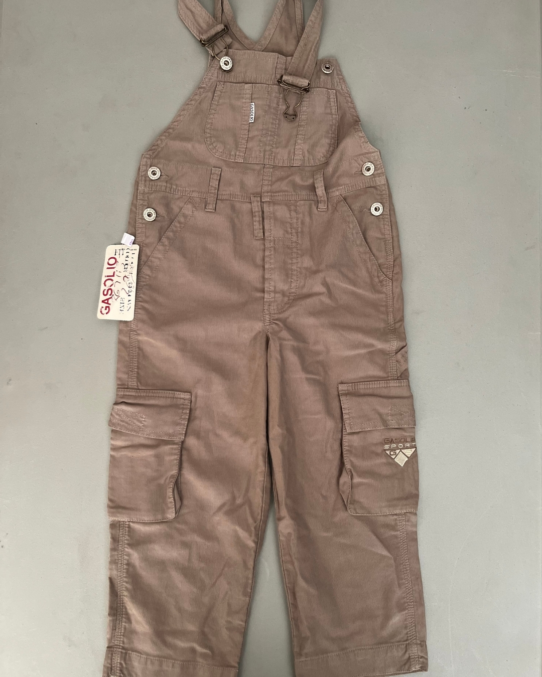 *NEW* Gasolio brown dungarees 4Y