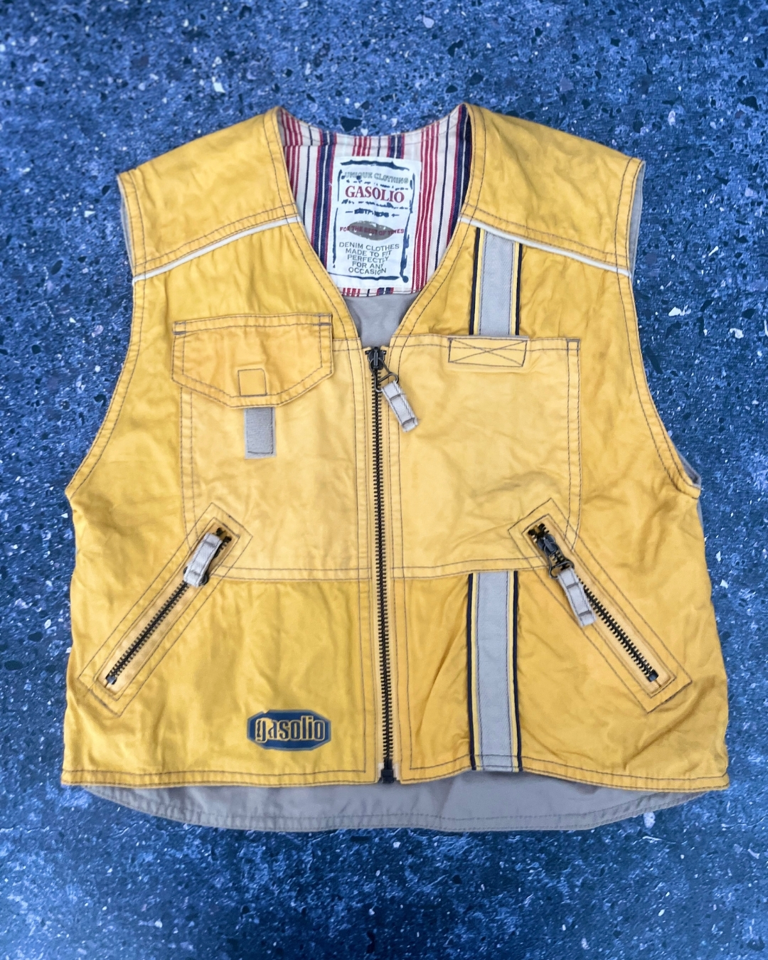 Gasolio yellow sleeveless jacket 6Y