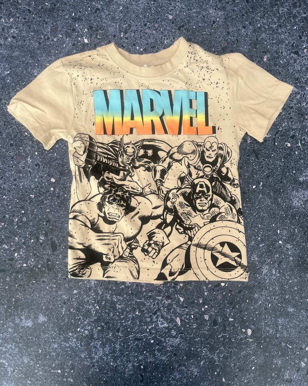Marvel beige T-shirt 2/3Y