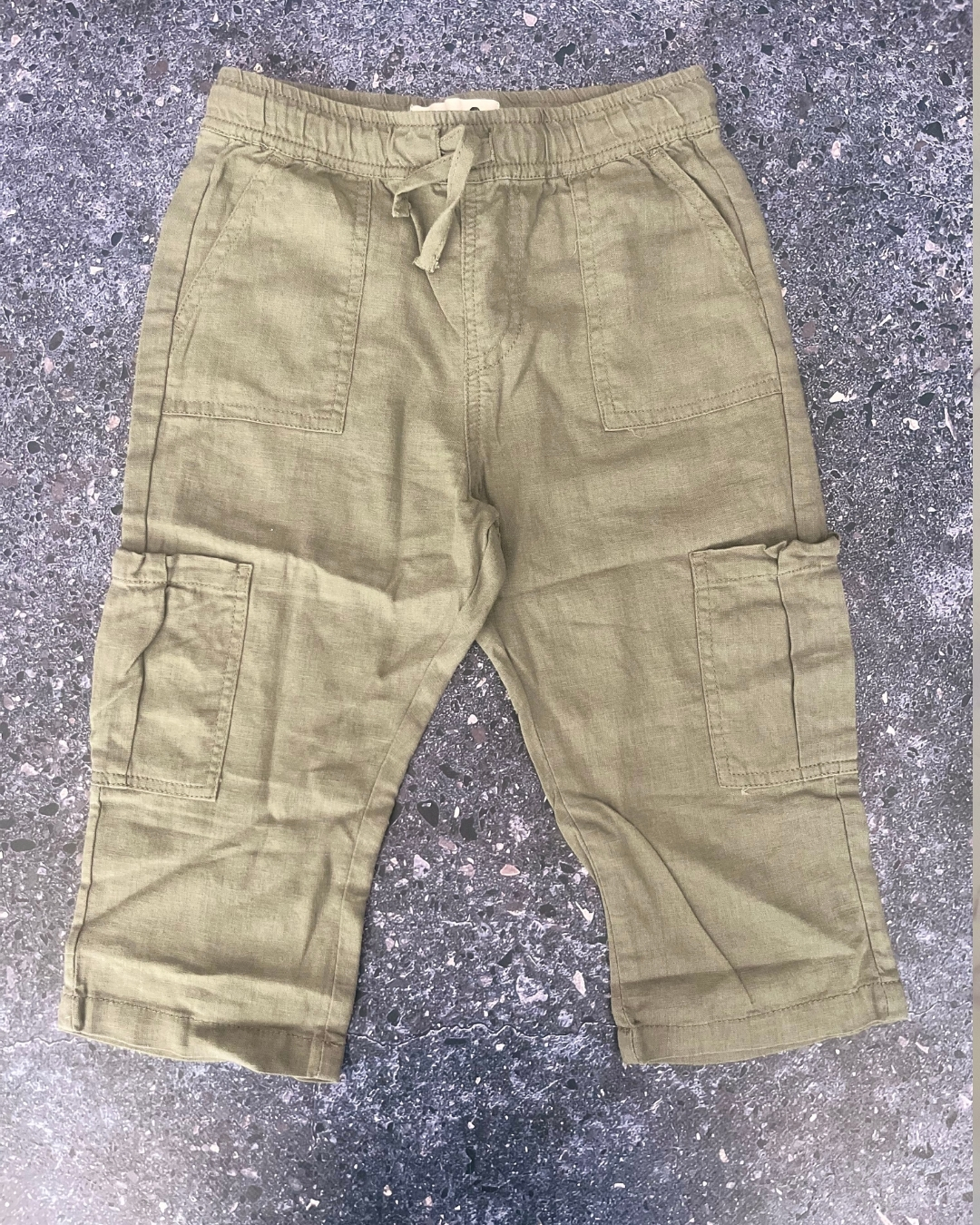 Cotton On green cargo pants 2Y