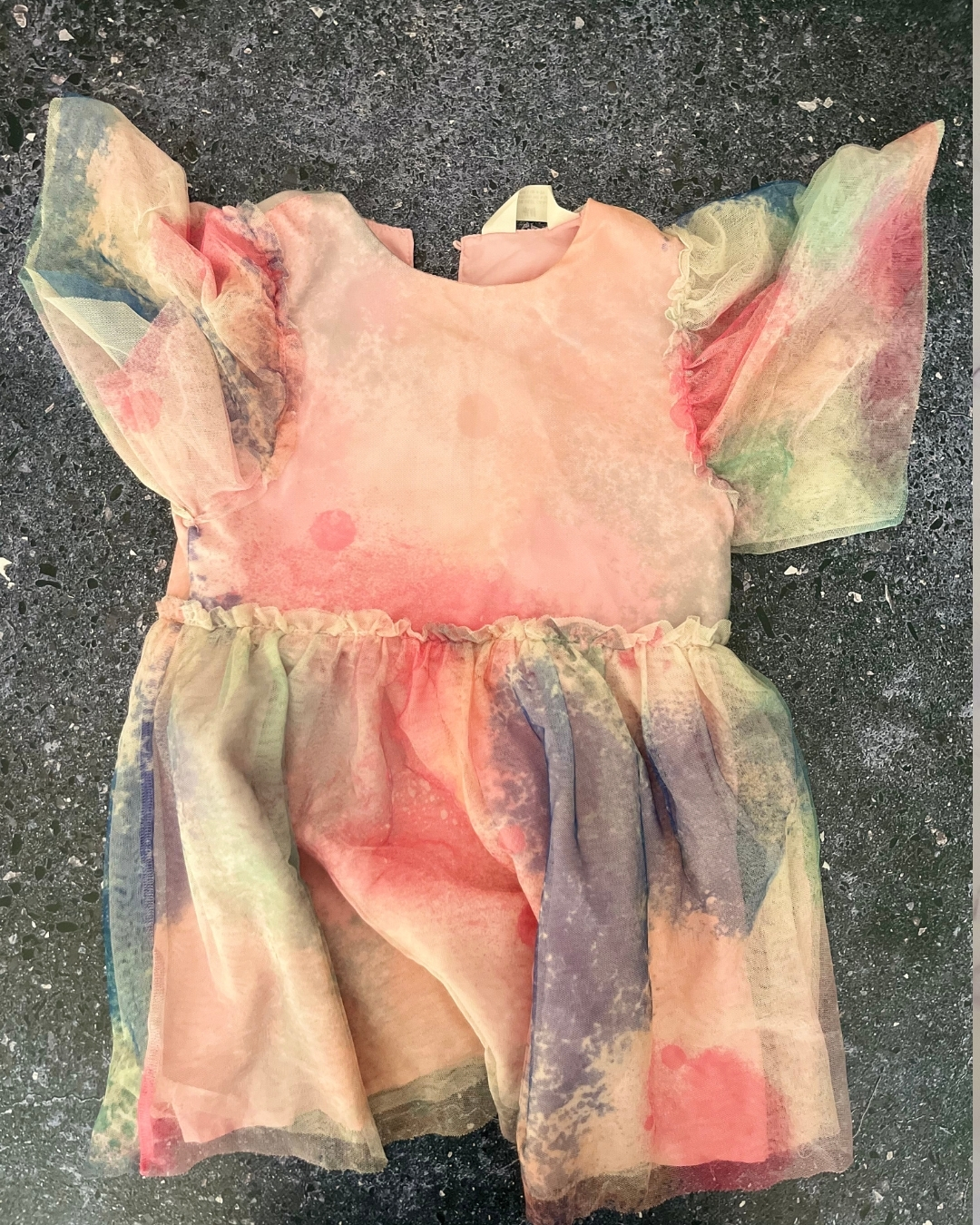 H&M pink colourful tulle dress 4/5Y