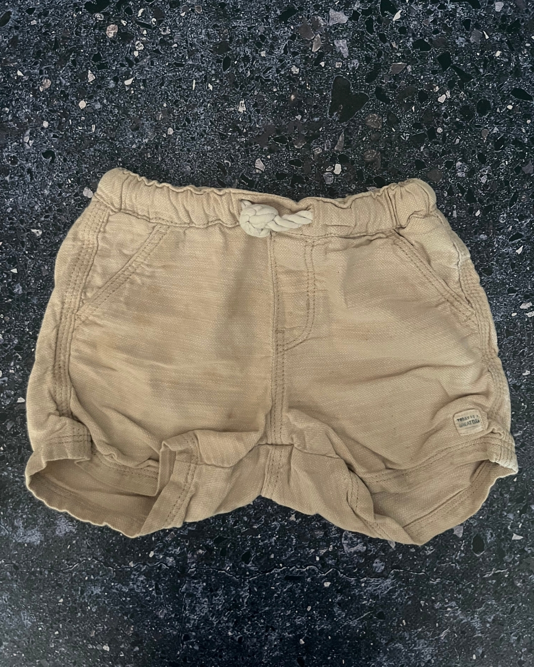 H&M brown shorts 9/12M