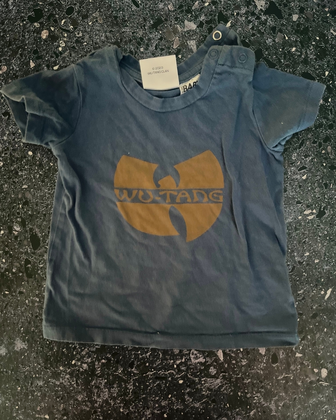 Cotton On blue Wu-Tang T-shirt 3/6M
