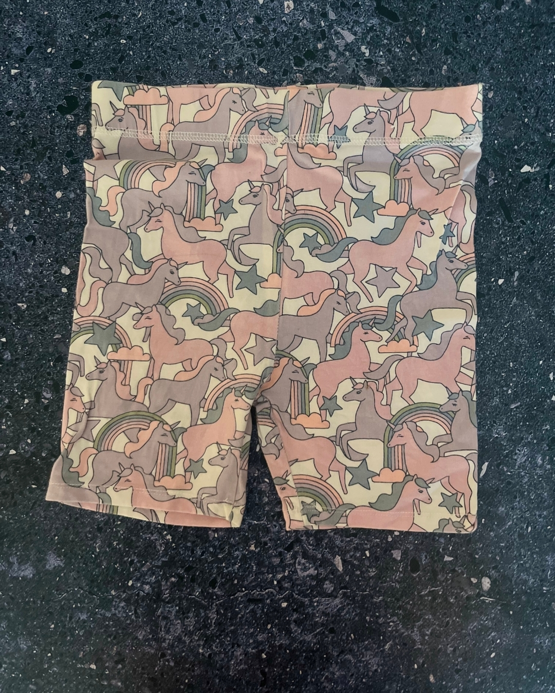 Cotton On white unicorn shorts 9/10Y