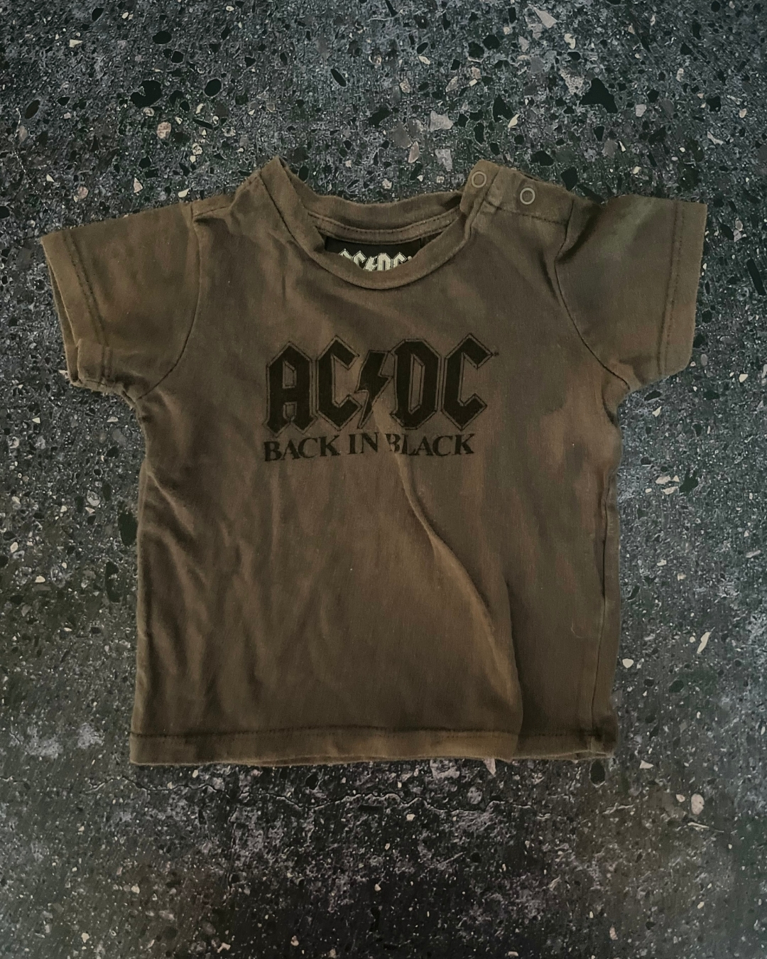 Cotton On grey ACDC T-shirt 3/6M